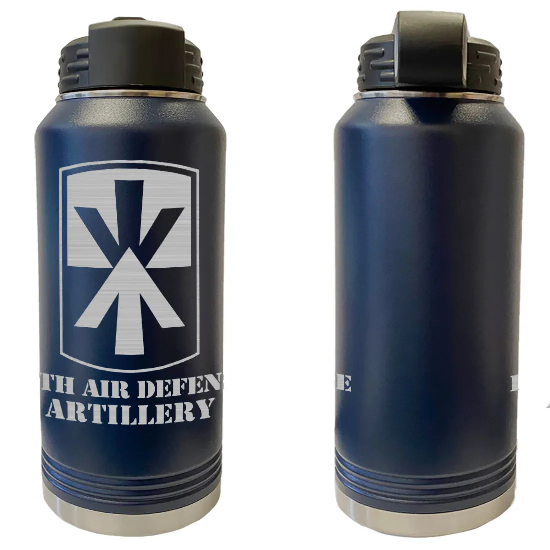 11th Air Defense Artillery Laser Engraved Vacuum Sealed Water Bottles 32oz