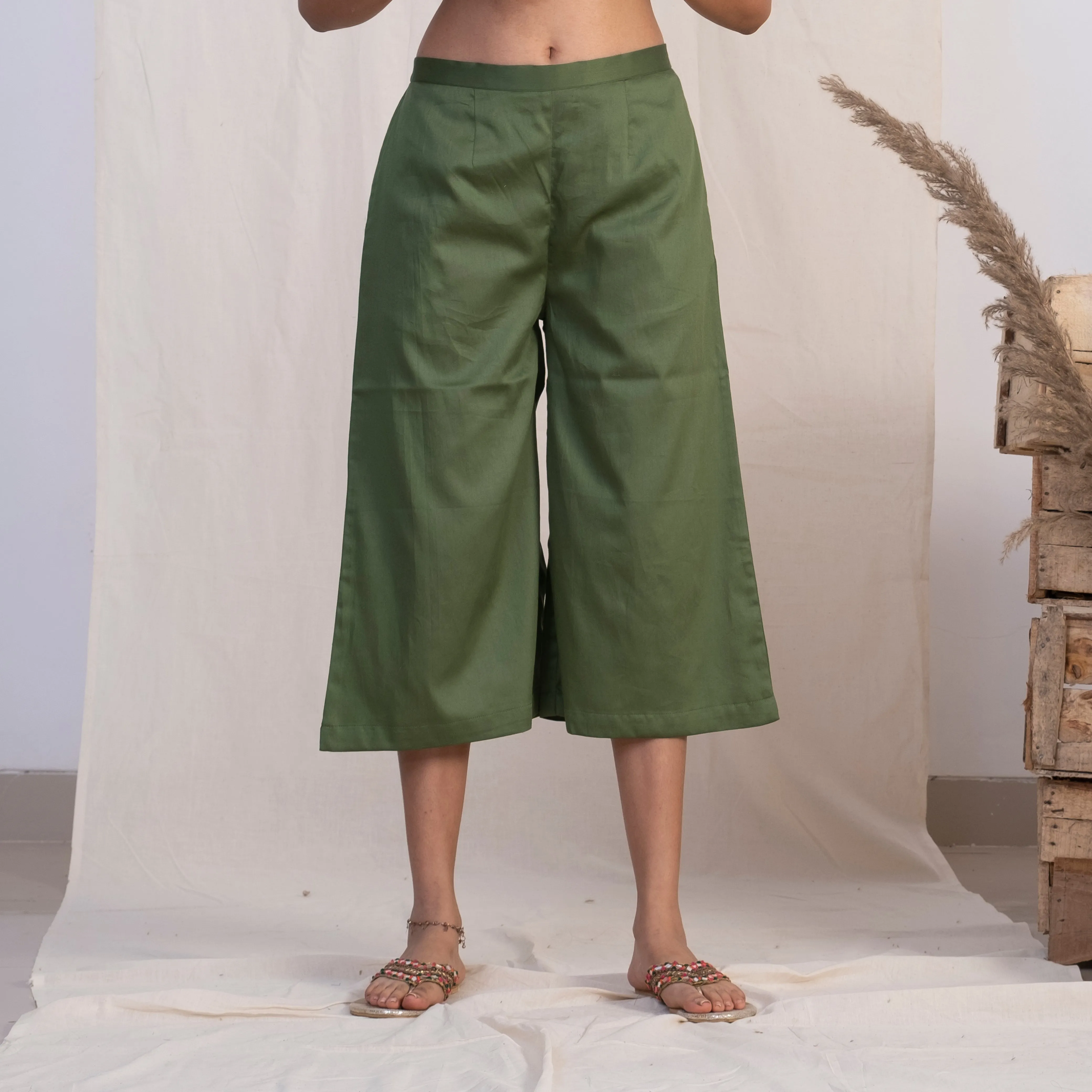 Akiso Green Short Palazzo
