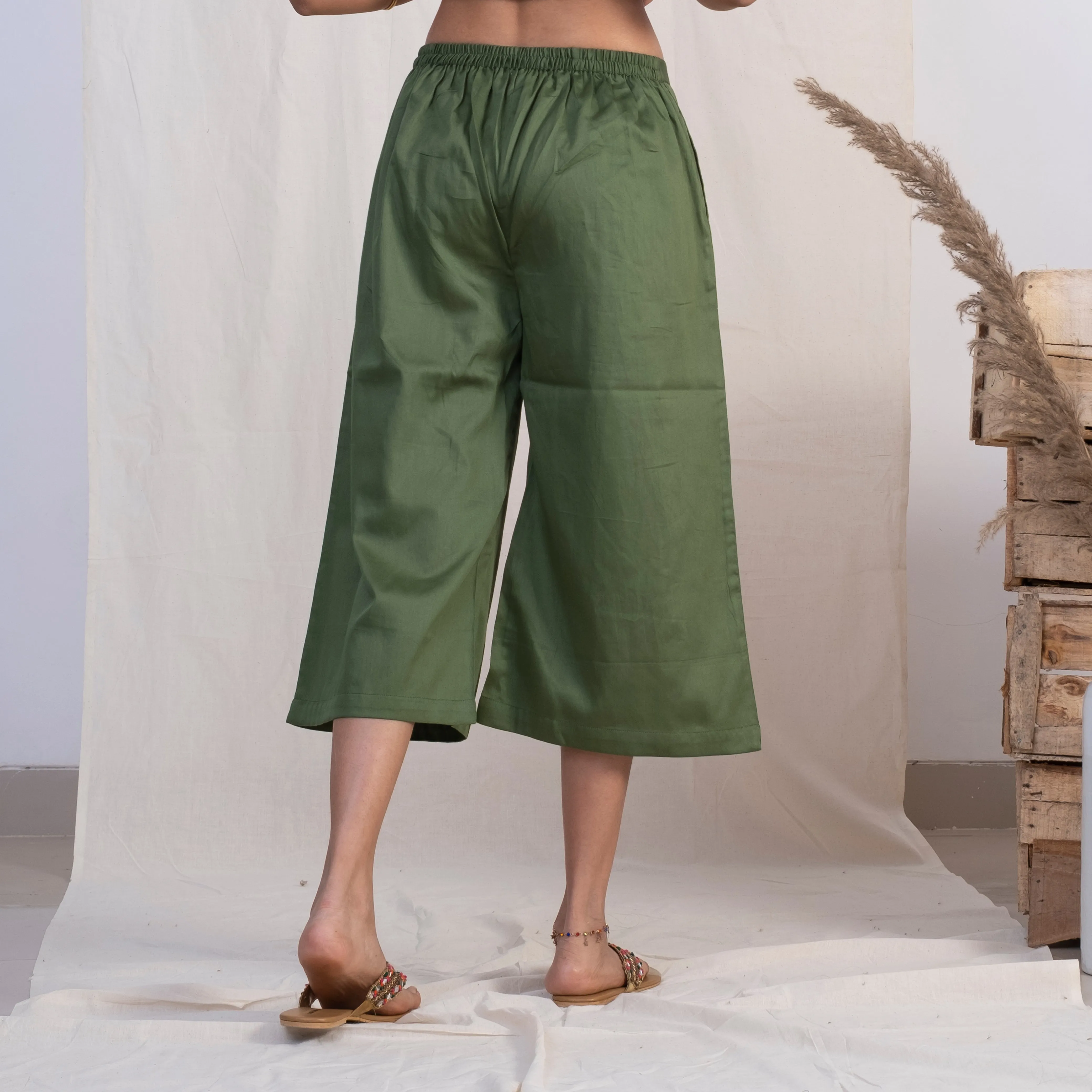Akiso Green Short Palazzo