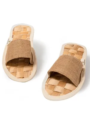 Banana Waffle Slippers - Open toe