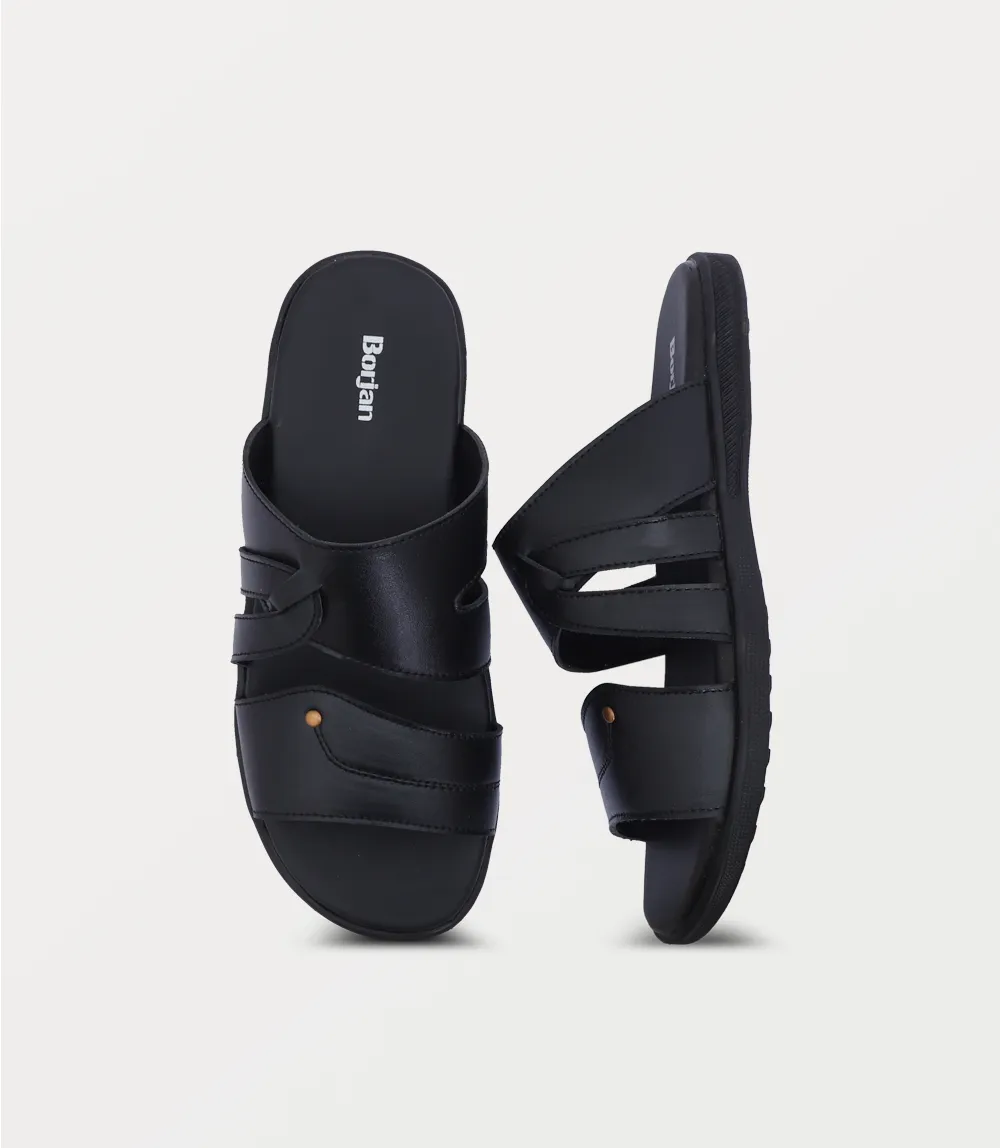 BM6882-BLACK-Men Slipper