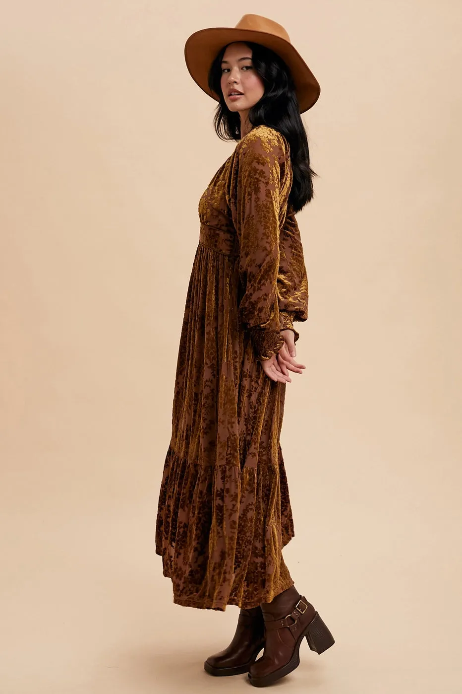 Burnout Velvet Maxi