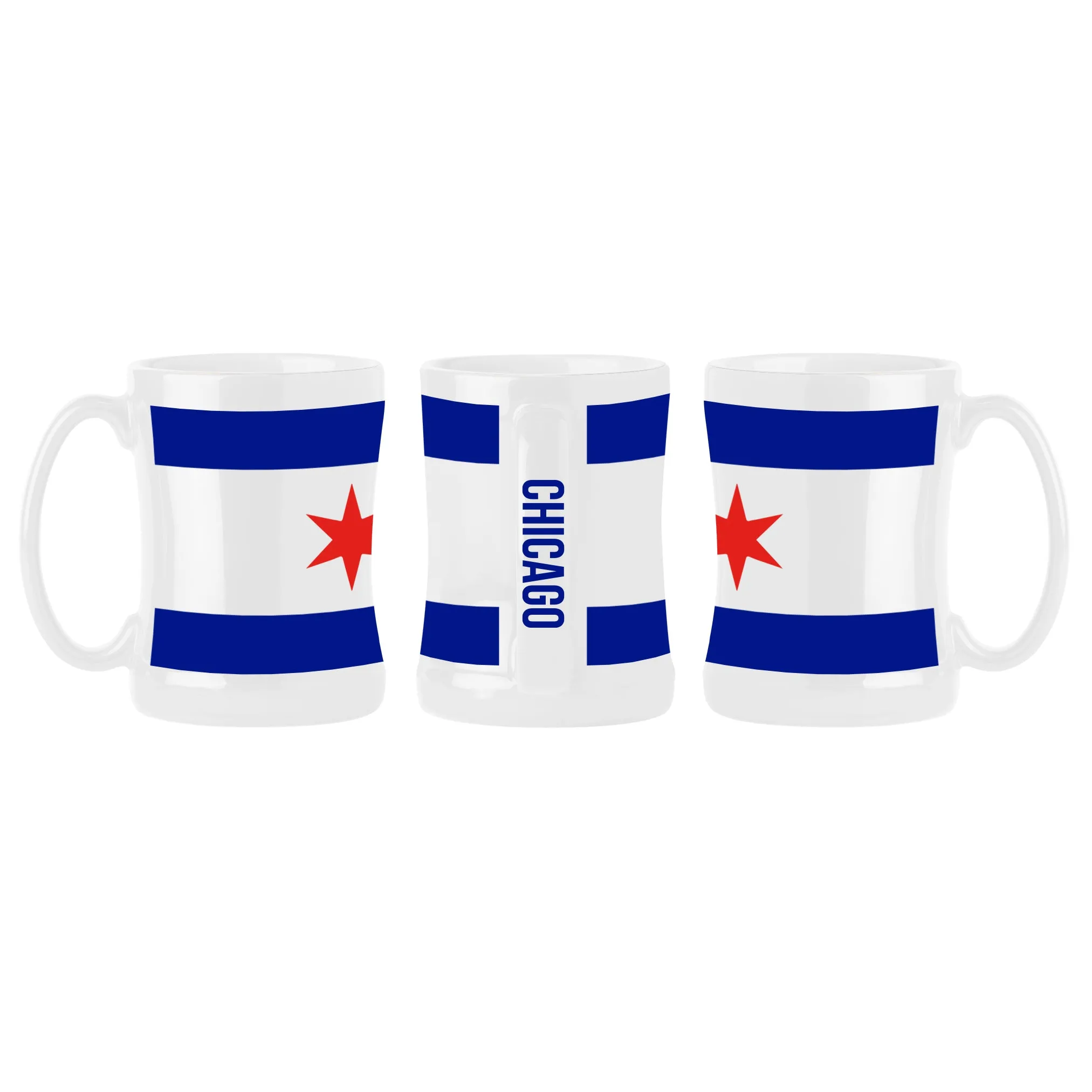Chicago Flag 14 oz. Relief Mug