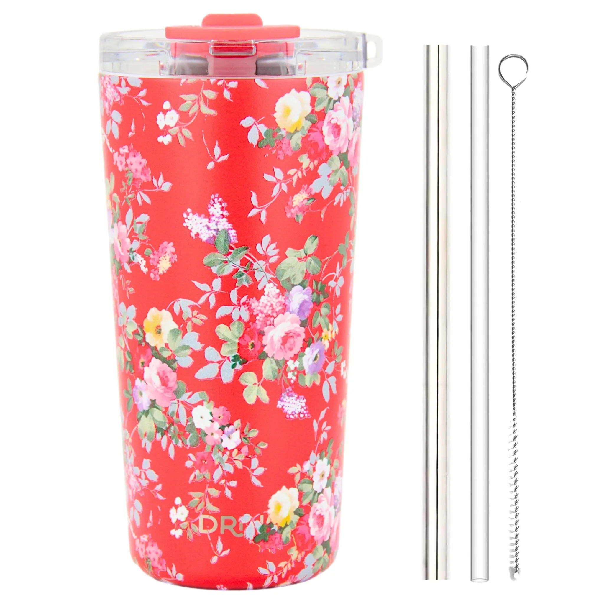 DRINCO®  Seattle 20oz Leakproof Tumbler with Straw - Peony Floral
