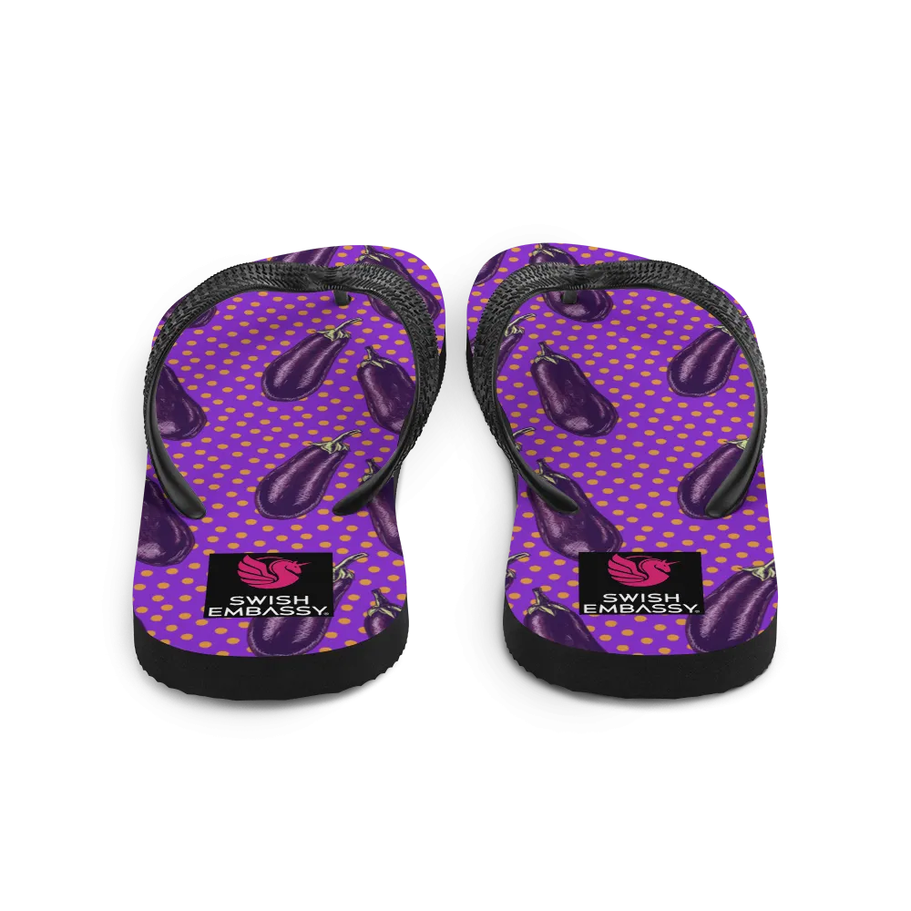 Eggplant Extravaganza (Flip Flops)