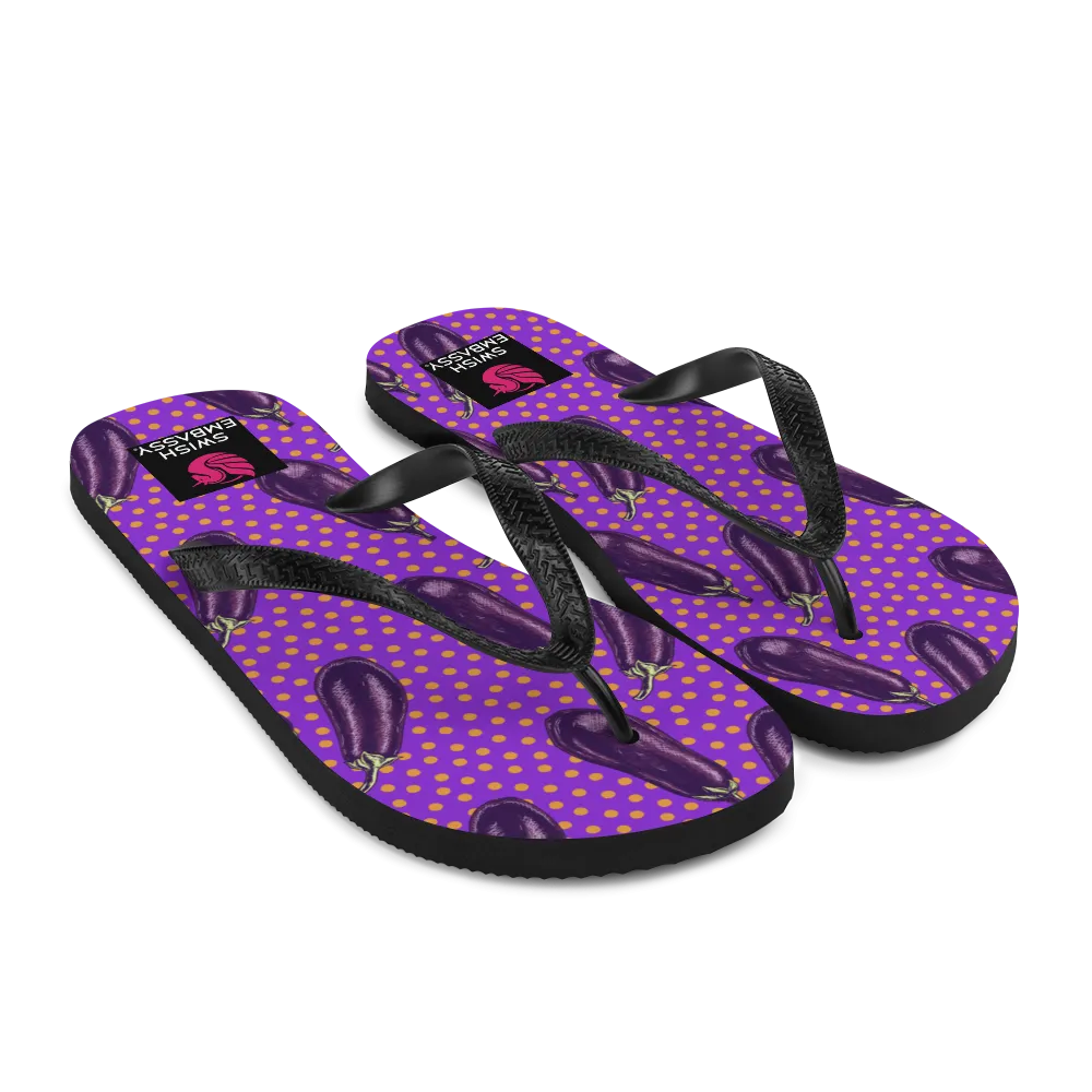 Eggplant Extravaganza (Flip Flops)