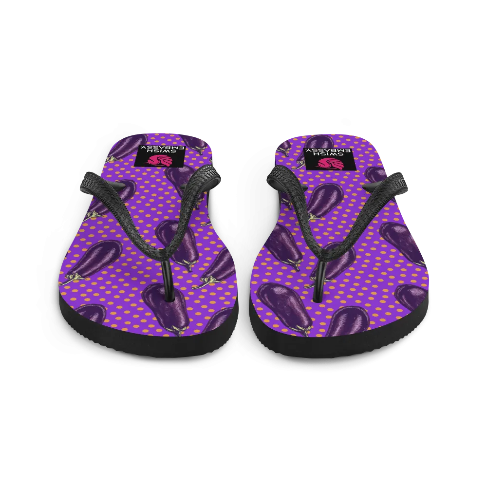 Eggplant Extravaganza (Flip Flops)