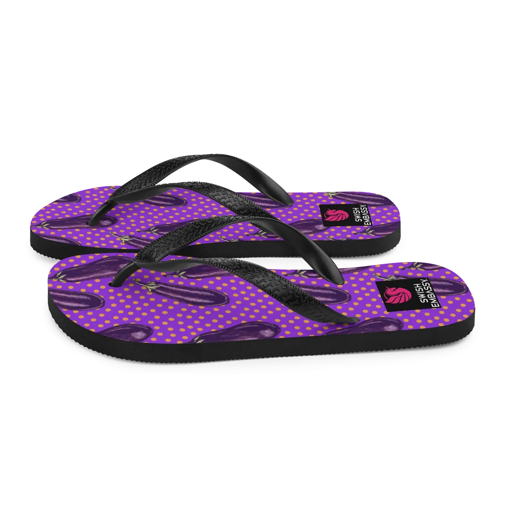 Eggplant Extravaganza (Flip Flops)