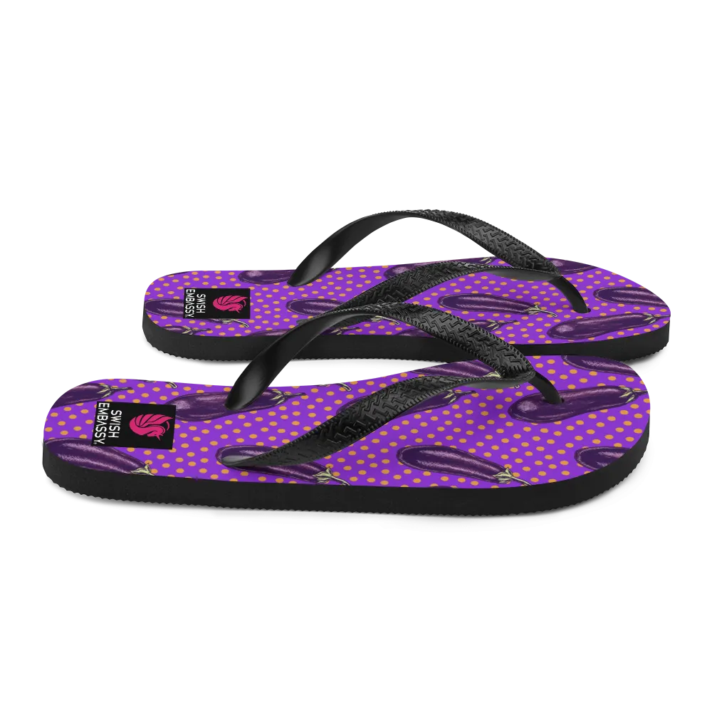 Eggplant Extravaganza (Flip Flops)