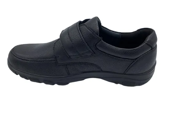G Comfort A-7823 Dark Black Velcro Casual Shoes