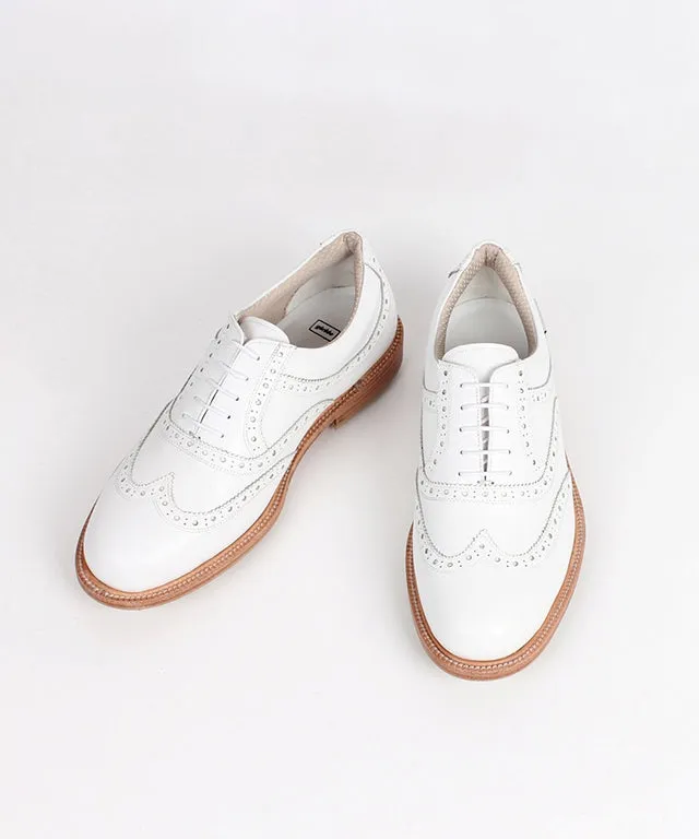 Giclee Unisex Classy Premium Leather Golf Shoes - White