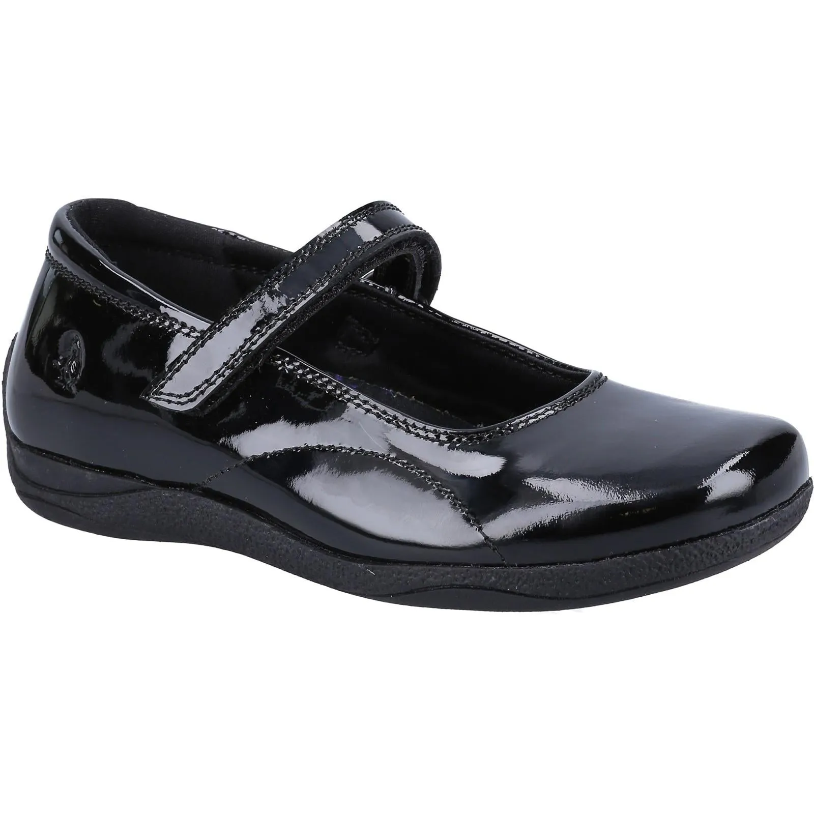 Hush Puppies Aria Patent JNR Shoe