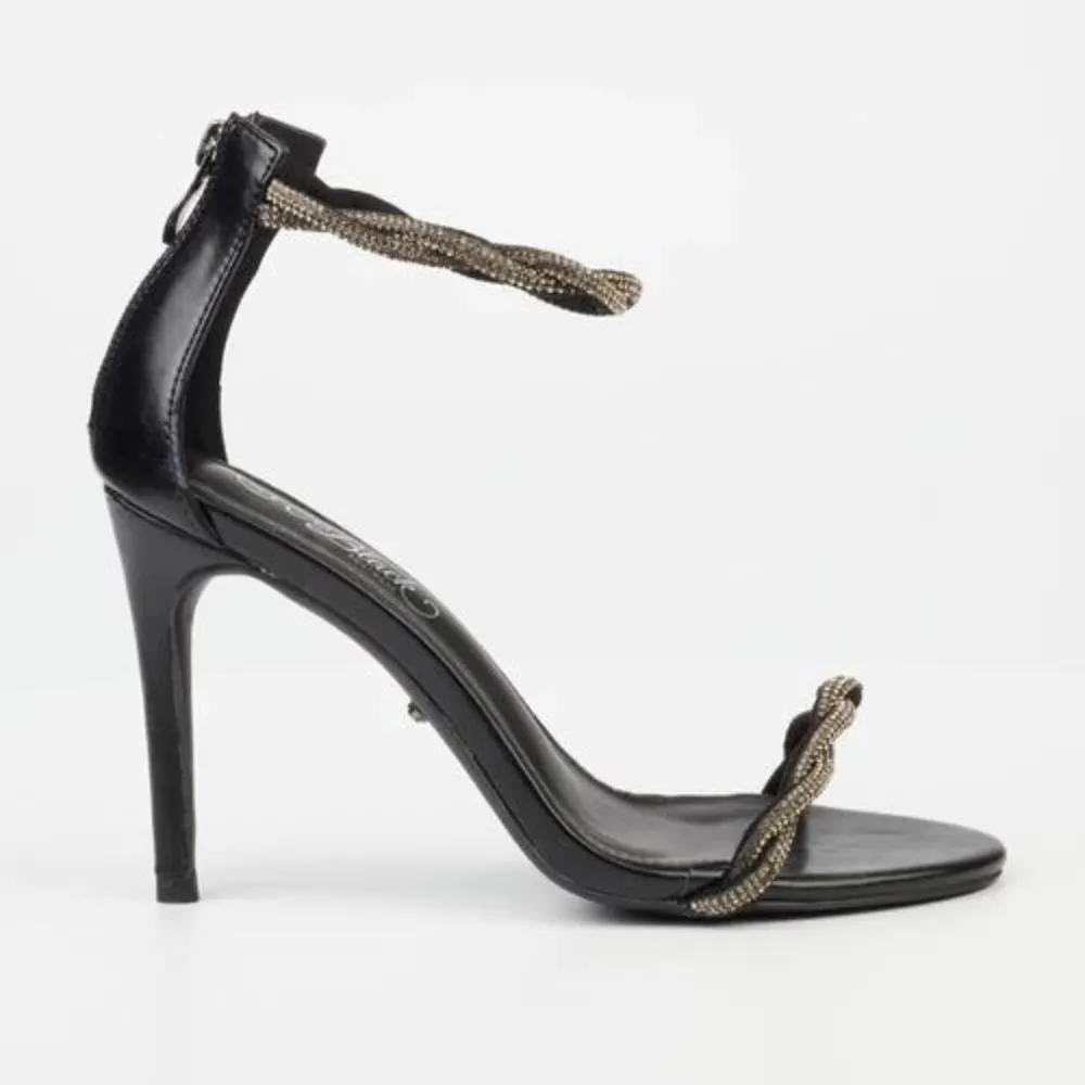 Jazz 9 - Black Open Toe Heel