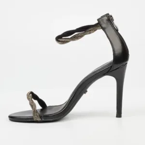 Jazz 9 - Black Open Toe Heel
