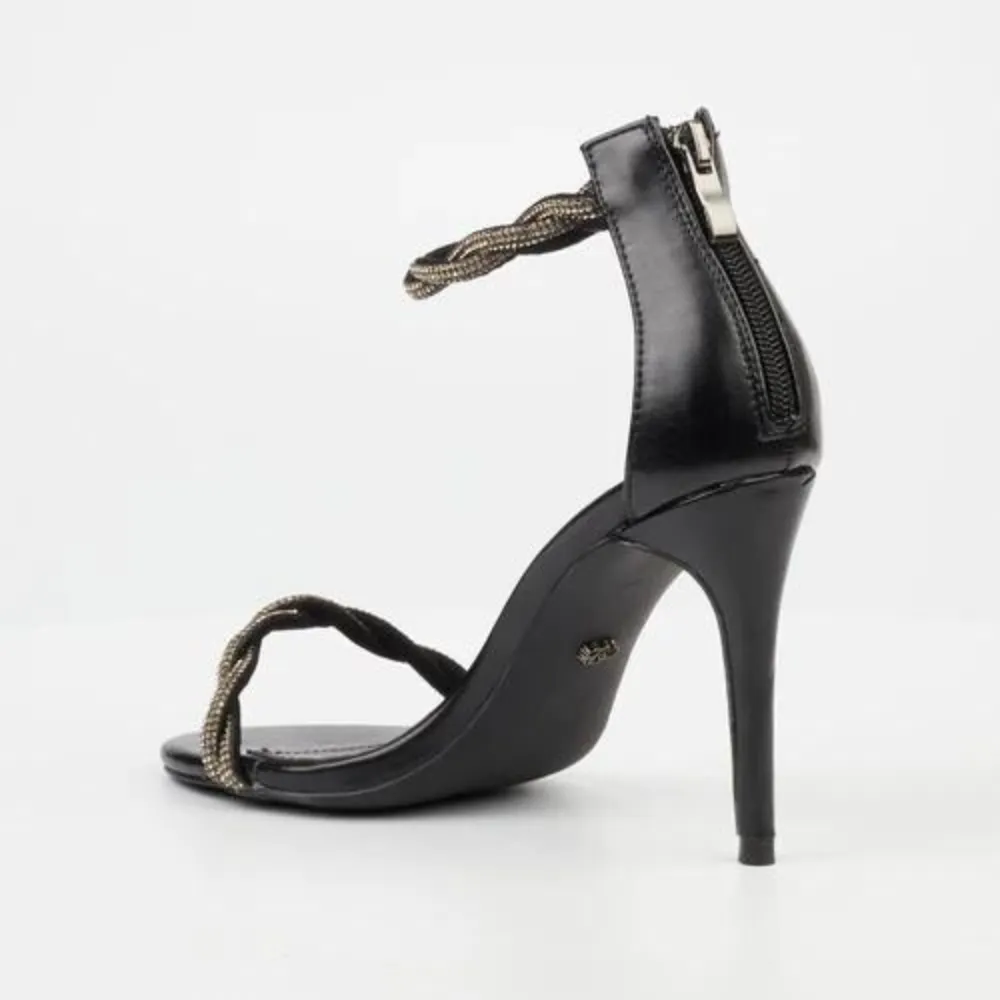 Jazz 9 - Black Open Toe Heel
