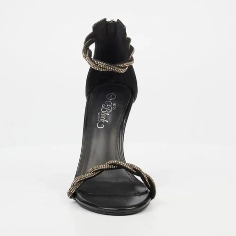 Jazz 9 - Black Open Toe Heel