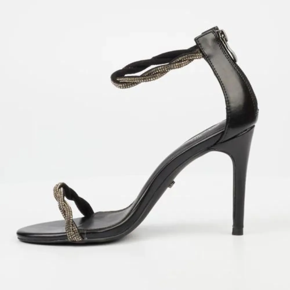 Jazz 9 - Black Open Toe Heel