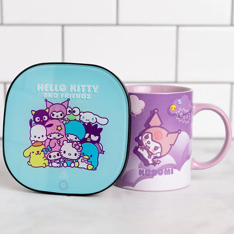 Kuromi Coffee Mug with Electric Mug Warmer