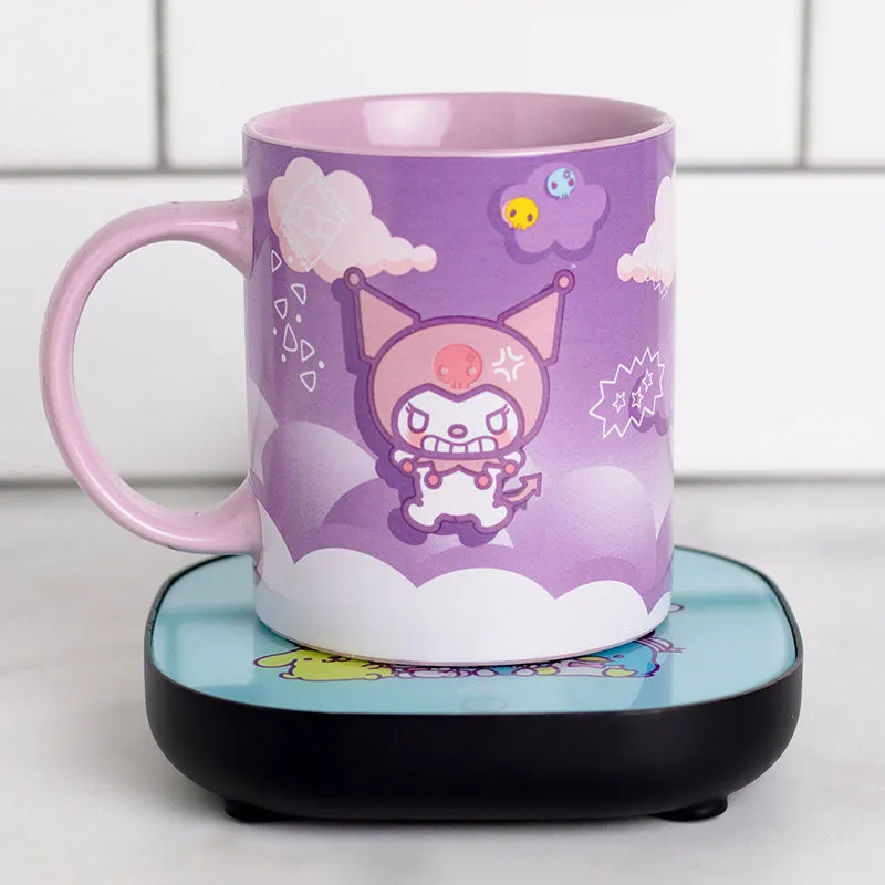 Kuromi Coffee Mug with Electric Mug Warmer