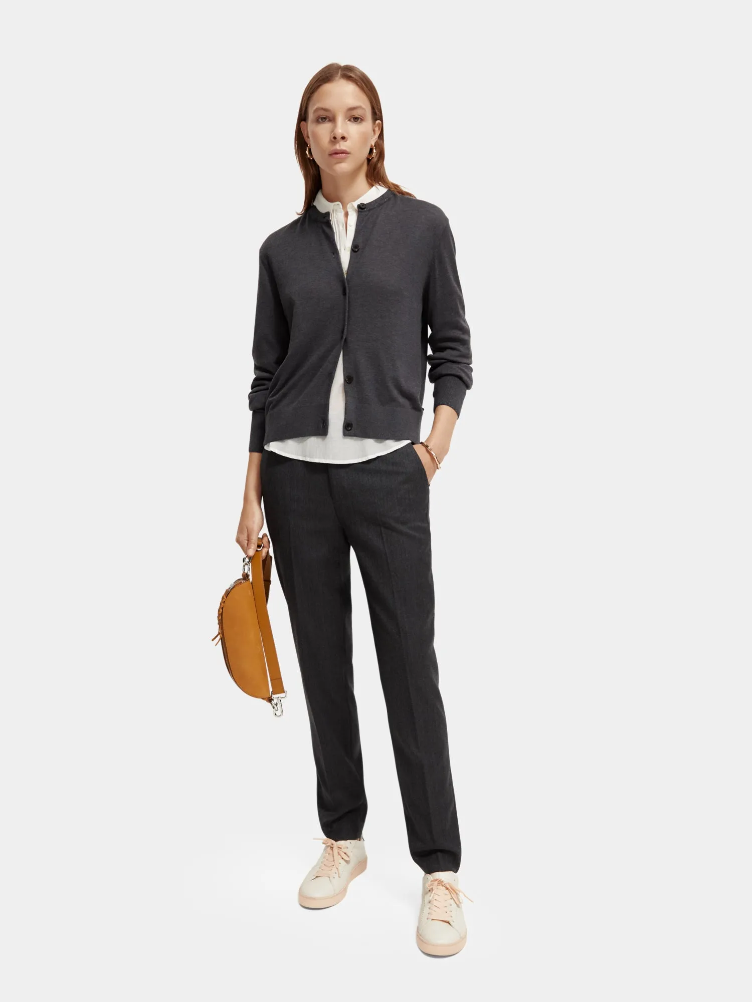 Lowry mid-rise slim-fit twill pants