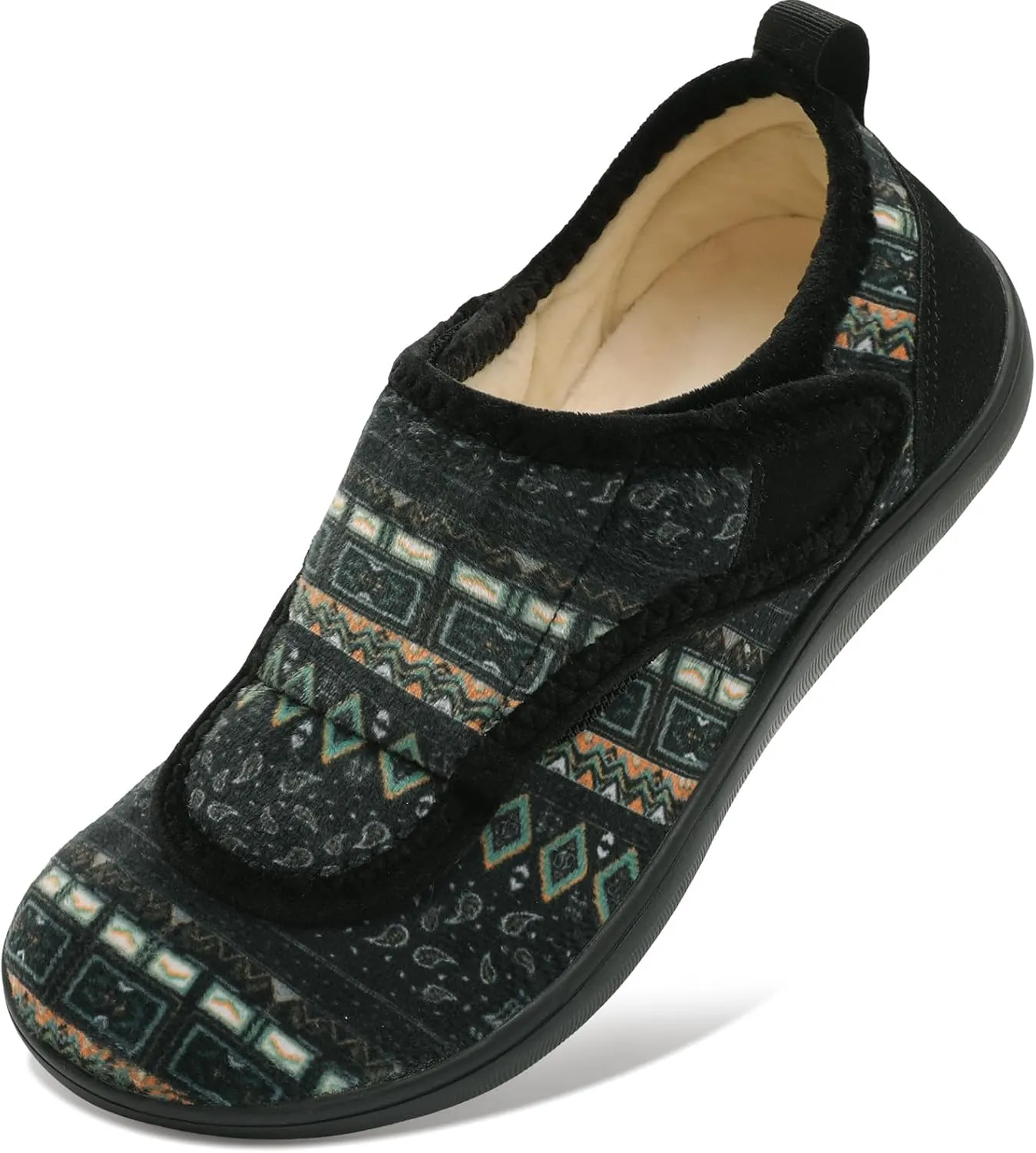 Mens Wide Slippers Comfy Diabetic Orthopedic Shoes Adjustable House Slippers Swollen Feet Walking Shoes