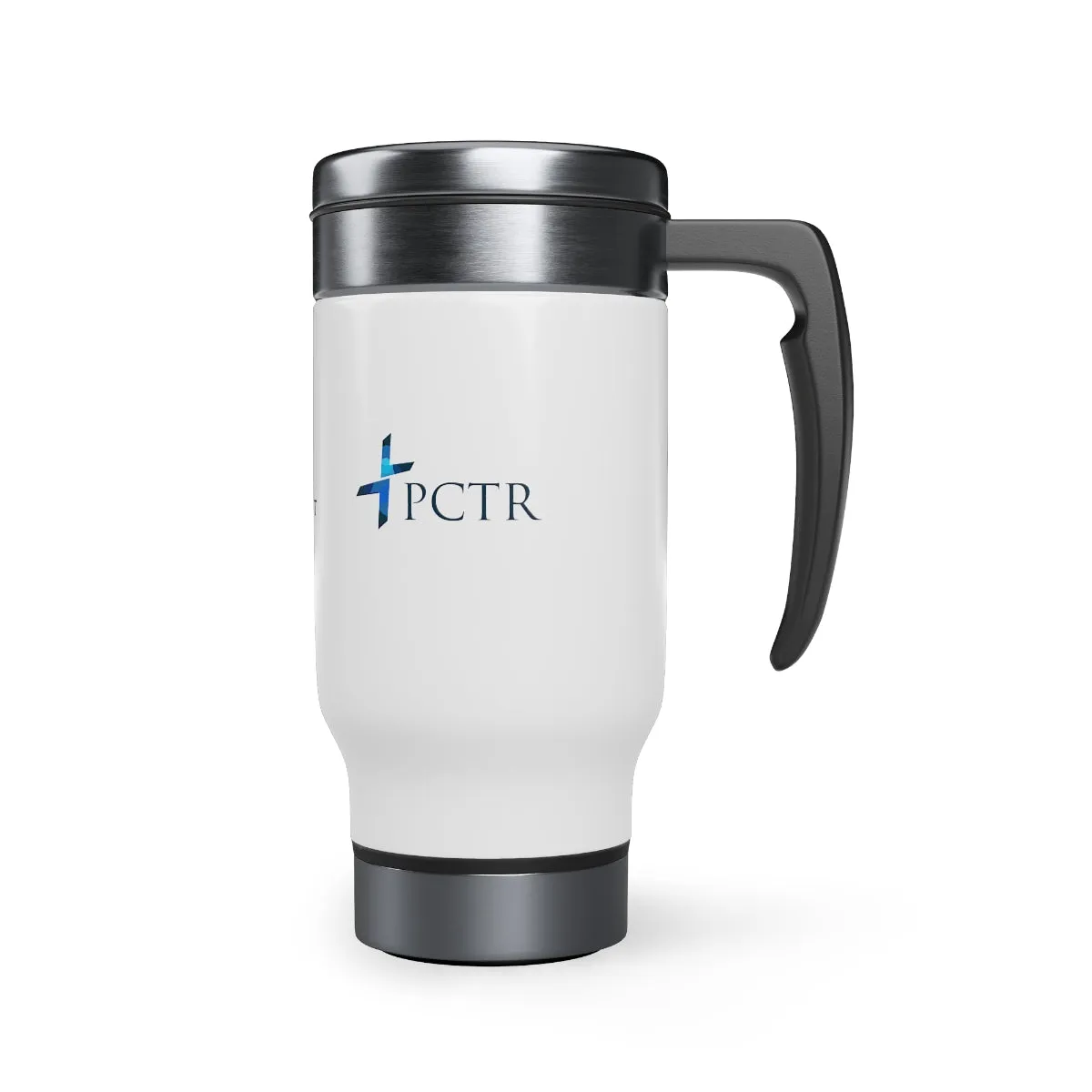 Mission & Vision Stainless Steel Travel Mug with Handle, 14oz - 1