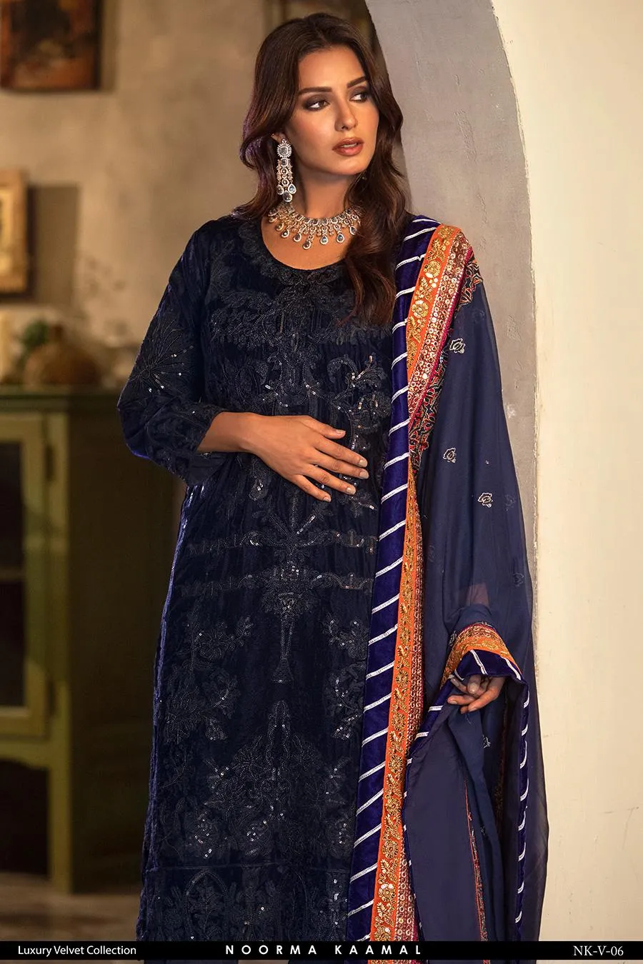 NOORMA KAMAL 3PC VELVET DRESS 06