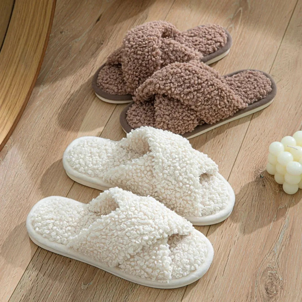 Open Toe Platform Slippers (multiple color options