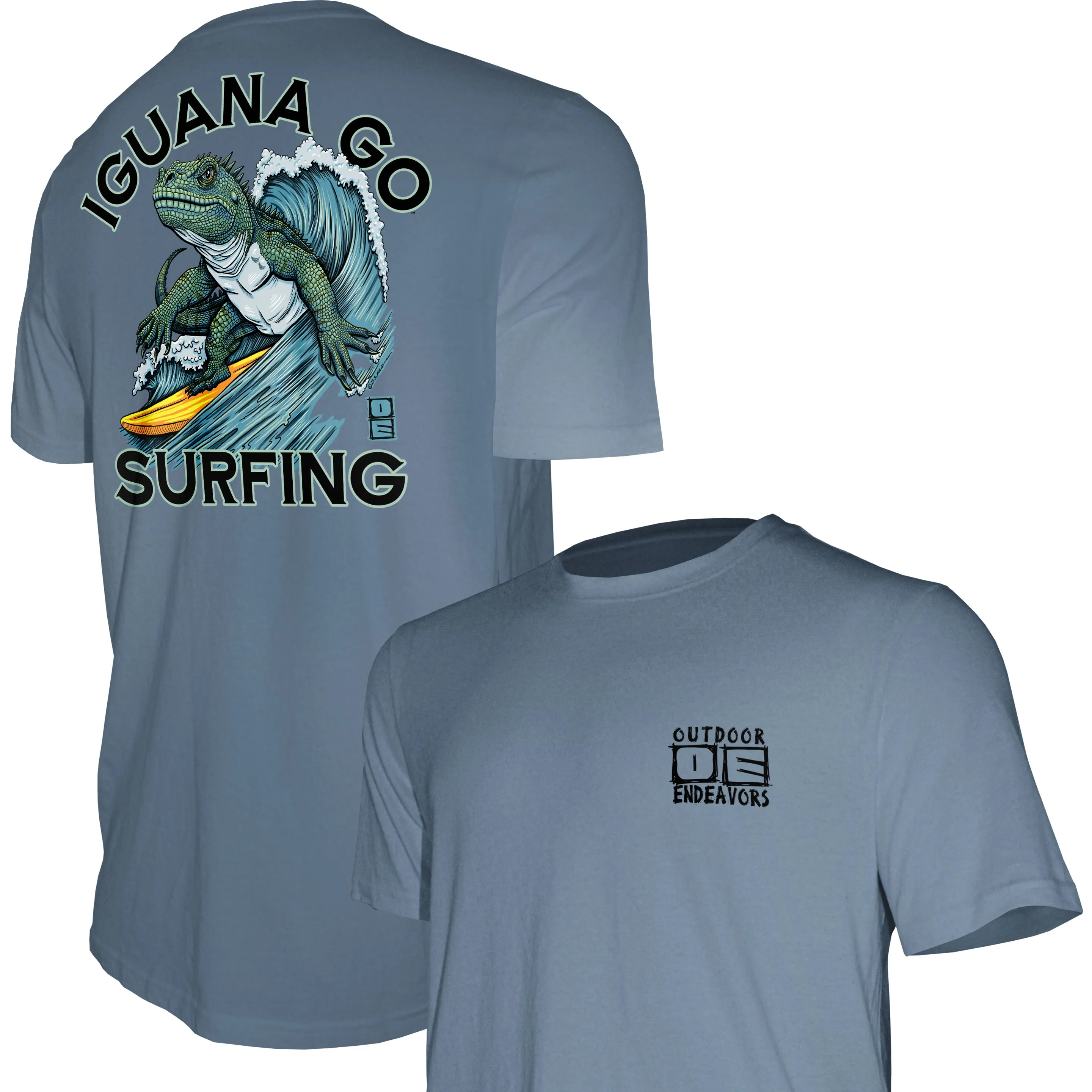 Outdoor Endeavors Attitude- Graphic Tee - Iguana Go Surfing