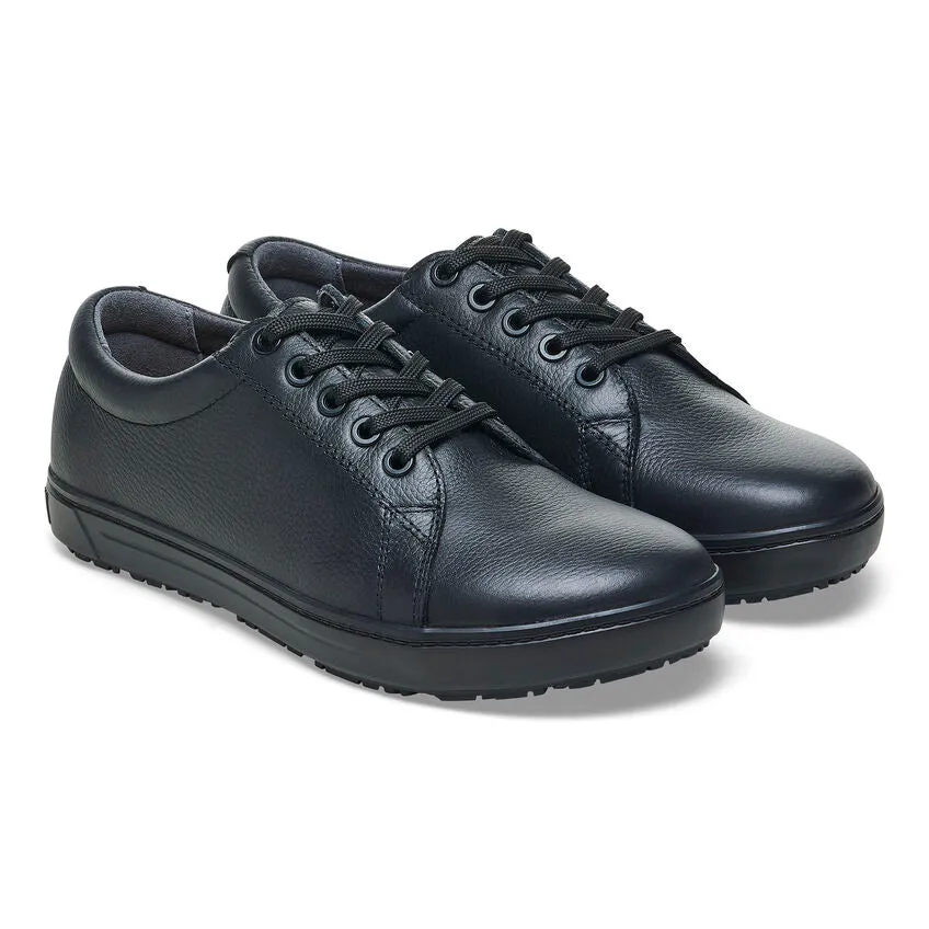 QO 500 Leather Panel Non-Slip Sneaker in Black