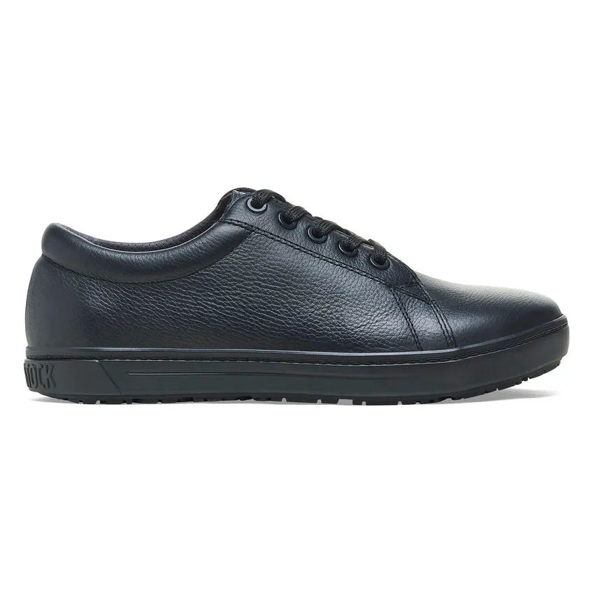 QO 500 Leather Panel Non-Slip Sneaker in Black