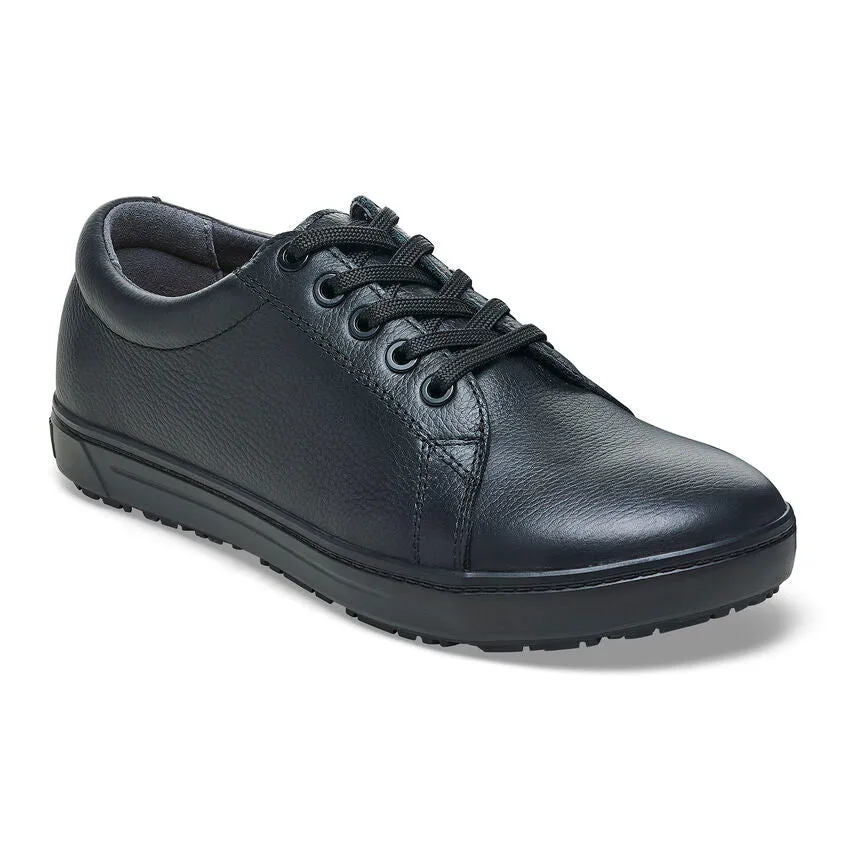 QO 500 Leather Panel Non-Slip Sneaker in Black