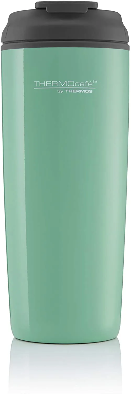Thermos Coastal Flip Top Traveller Tumbler 450ml - Aqua Wave