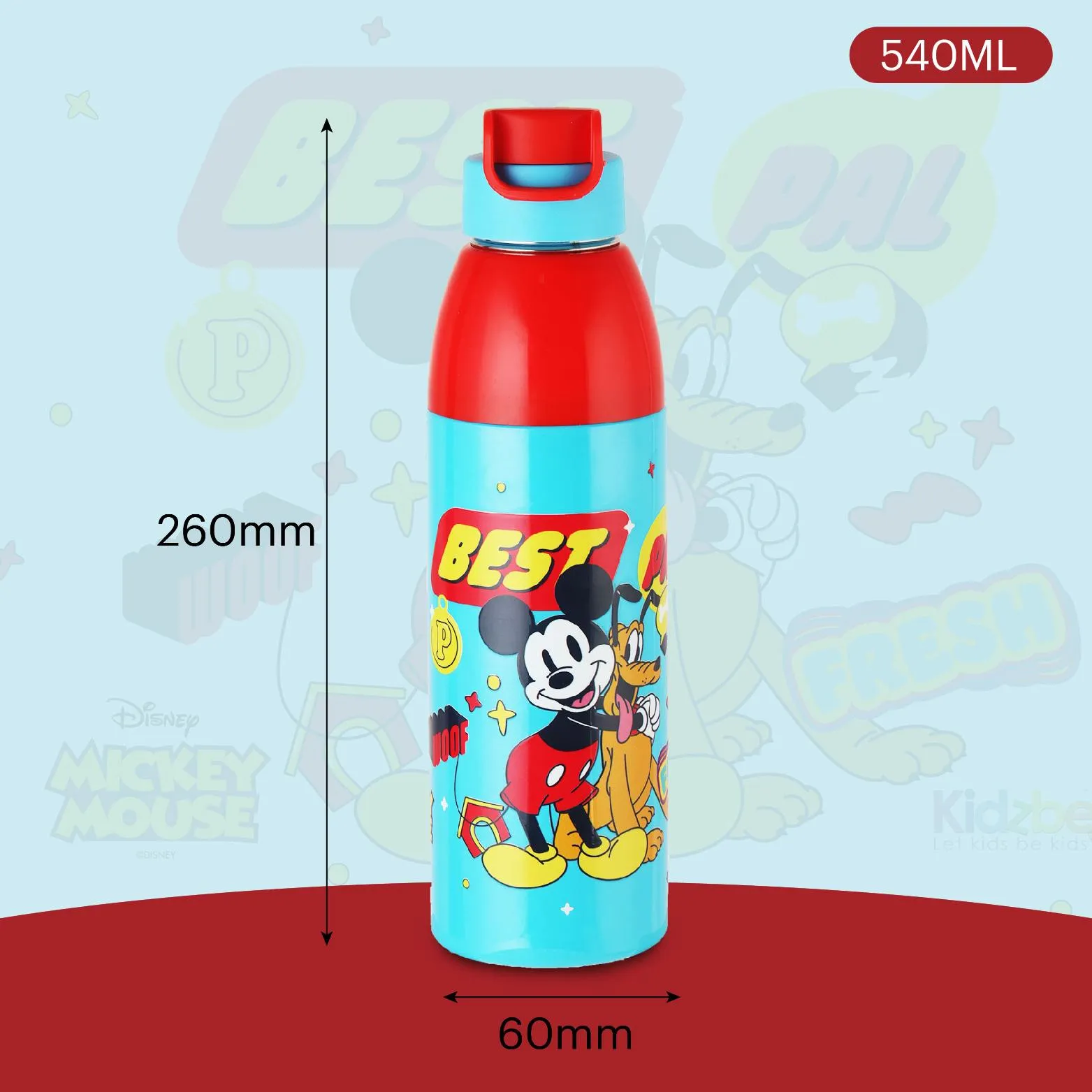 Uranus 3D Design Insulated Kids Water Bottle, 600ml