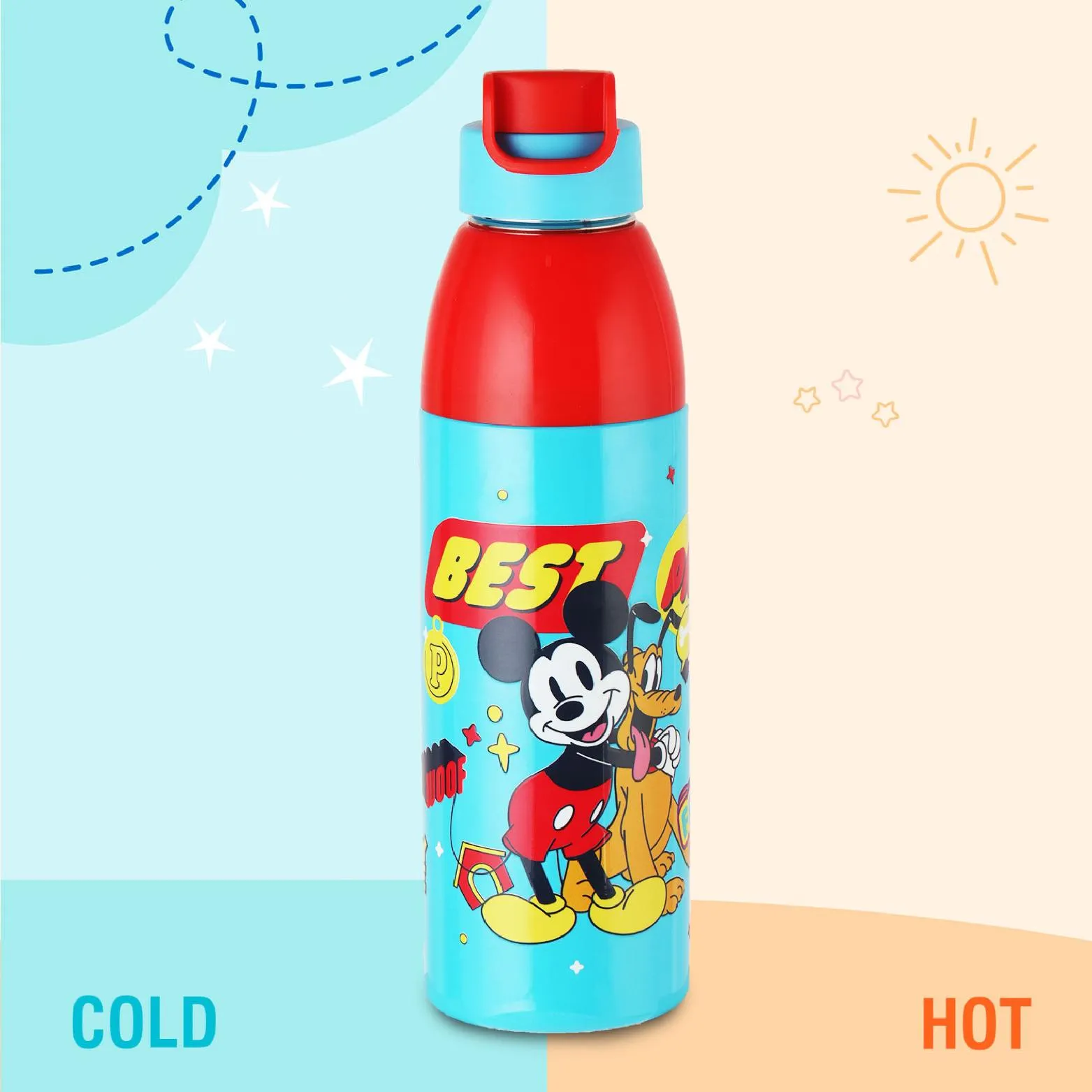 Uranus 3D Design Insulated Kids Water Bottle, 600ml