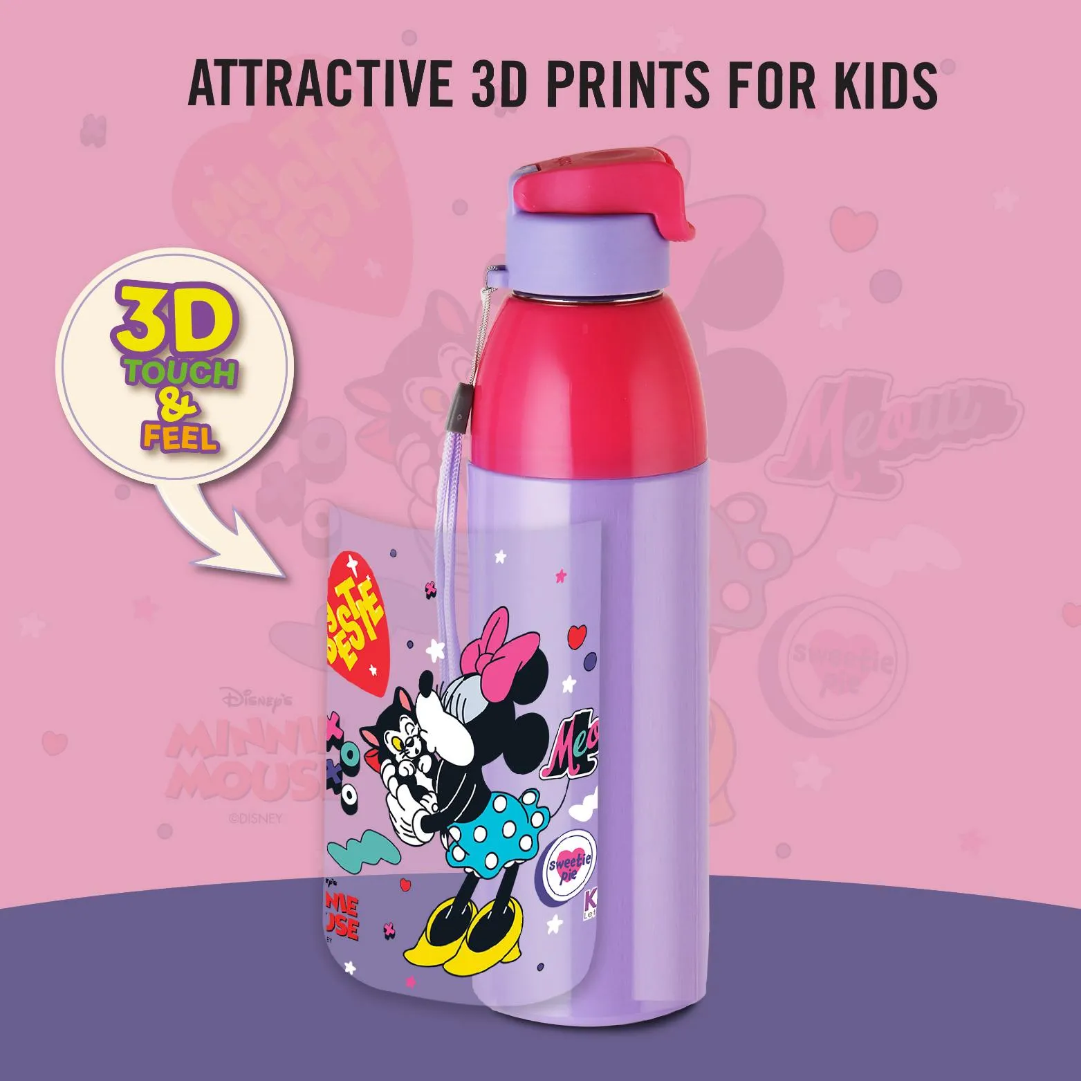 Uranus 3D Design Insulated Kids Water Bottle, 600ml