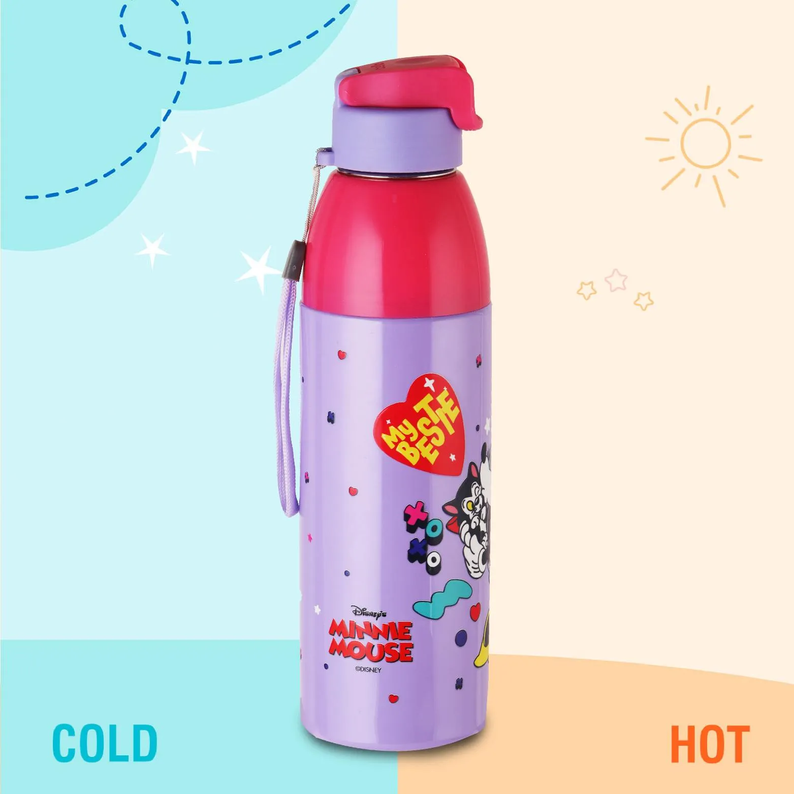 Uranus 3D Design Insulated Kids Water Bottle, 600ml