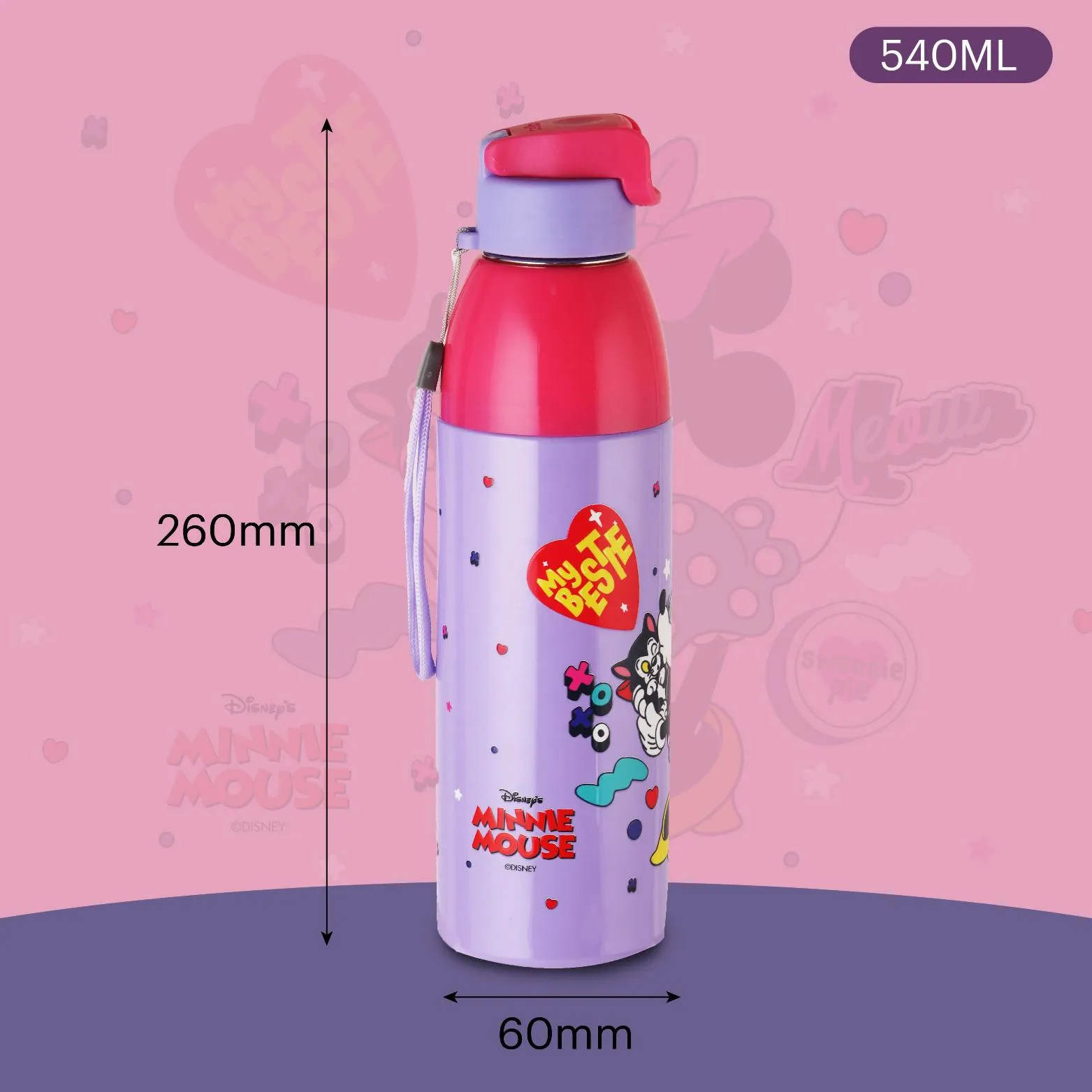 Uranus 3D Design Insulated Kids Water Bottle, 600ml