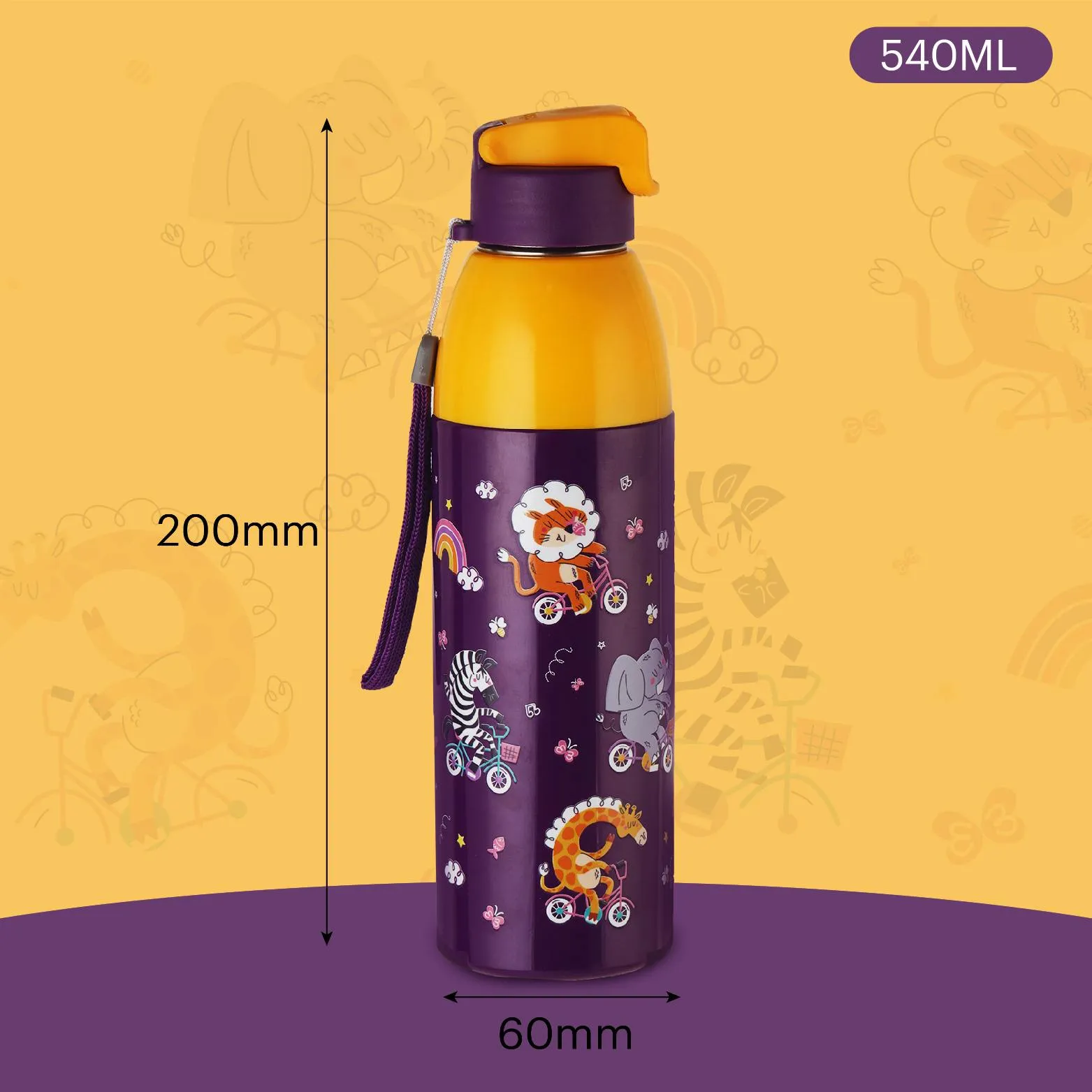Uranus 3D Design Insulated Kids Water Bottle, 600ml