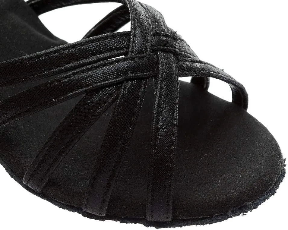 Women's Satin Latin Dance Shoes Open Toe Sandals For Women Dressy Summer Ballroom Salsa Practice Performance Dancing Shoes