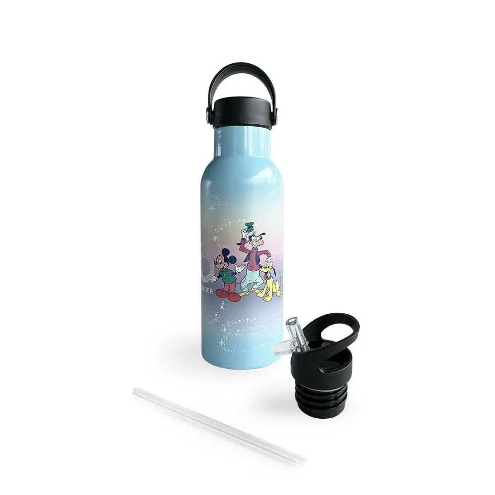 Zippies Lab Stainless Steel Insulated Water Bottle (483ml): Disney 100 Iridescent